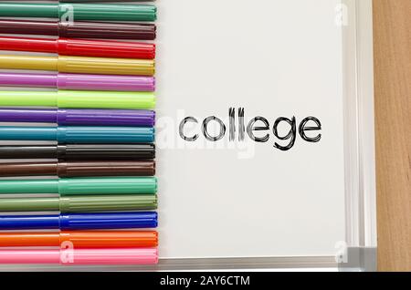 College text concept Stock Photo