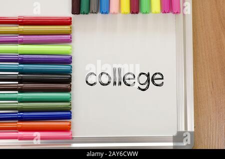 College text concept Stock Photo