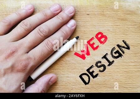 Web design text concept Stock Photo