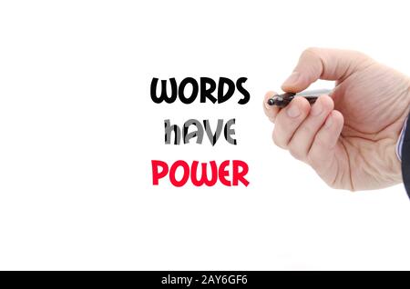 Words have power text concept Stock Photo