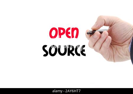 Open source text concept Stock Photo