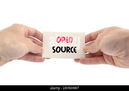 Open source text concept Stock Photo