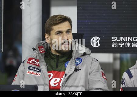 Milan, Italy. 12th Feb, 2020. football, TIM CUP 2019-20 INTER vs NAPLES 0-1 in the photo: LLORENTE Credit: Independent Photo Agency/Alamy Live News Stock Photo