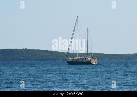 Cienfuegos Bay (Cuba), a rich estuarine ecosystem suffering from ever-worsening water pollution Stock Photo