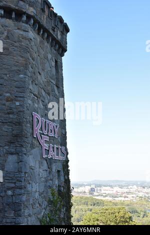 Ruby Falls in Chattanooga, Tennessee Stock Photo