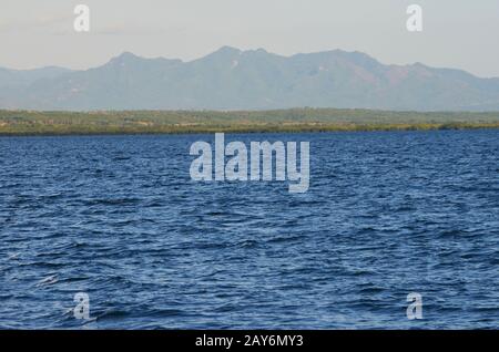 Cienfuegos Bay (Cuba), a rich estuarine ecosystem suffering from ever-worsening water pollution Stock Photo