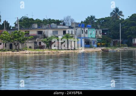 Cienfuegos Bay (Cuba), a rich estuarine ecosystem suffering from ever-worsening water pollution Stock Photo