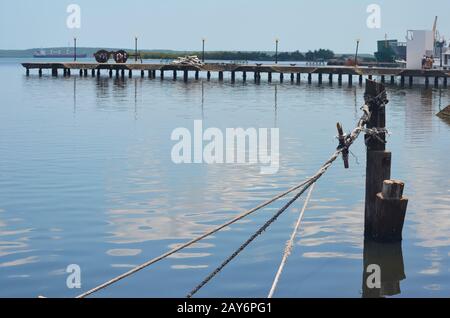 Cienfuegos Bay (Cuba), a rich estuarine ecosystem suffering from ever-worsening water pollution Stock Photo