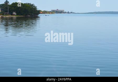 Cienfuegos Bay (Cuba), a rich estuarine ecosystem suffering from ever-worsening water pollution Stock Photo