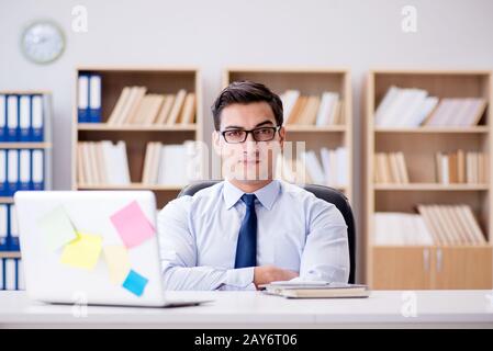 Businessman working in the office Stock Photo