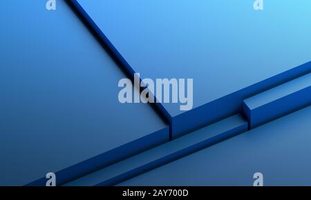 Abstract 3d render, modern background, graphic design Stock Photo