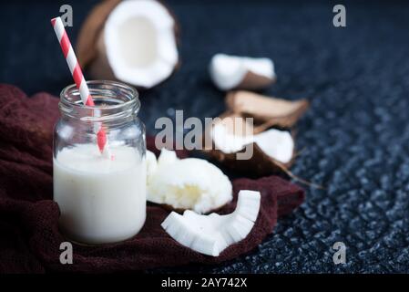 coconut products Stock Photo