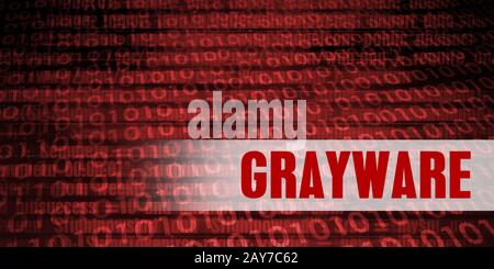 Grayware Security Warning Stock Photo