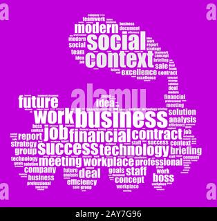 Business word cloud Stock Photo