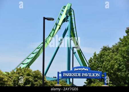 Dorney Park in Allentown, Pennsylvania Stock Photo