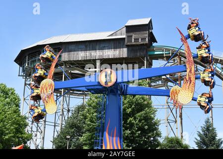 Dorney Park in Allentown, Pennsylvania Stock Photo