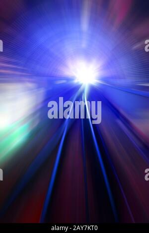Speed motion lights Stock Photo