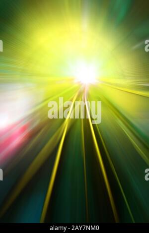 Speed motion lights Stock Photo