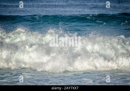 Waves crash  on the beach, Monterey County, CA. Stock Photo