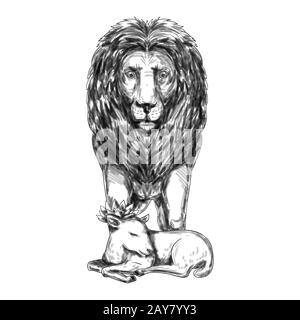 The Lion And The Lamb Tattoo Ideas  Tattoo Observer