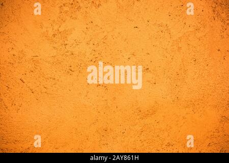 Hand painted orange Moroccan wall background Stock Photo