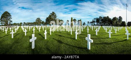 American cemetery in Normandy,France. Stock Photo