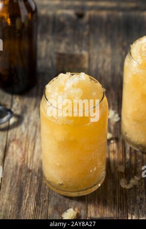 Homemade Frozen Beer Slushie Cocktail in a Glass Stock Photo - Alamy