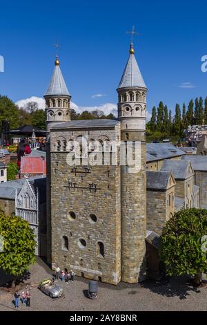 The Hague, Netherlands - April 26, 2017: Maastricht in Madurodam miniature park in The Hague Stock Photo