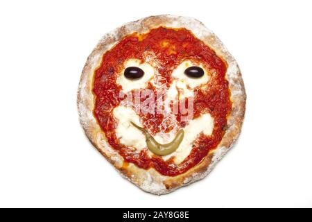 Smiley Pizza Stock Photo Alamy