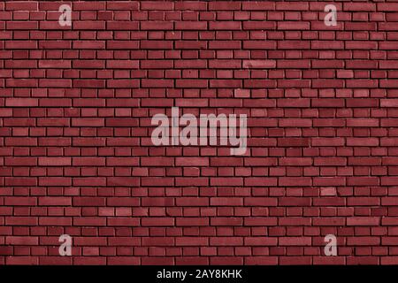 Red Pear colored brick wall background Stock Photo