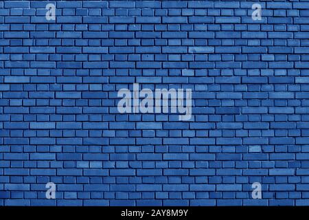 Nebulas Blue colored brick wall background Stock Photo