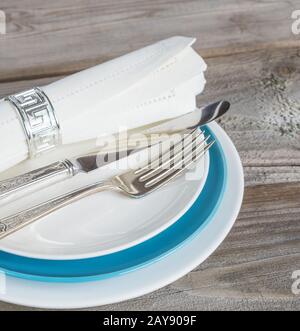 Beautiful table setting Stock Photo