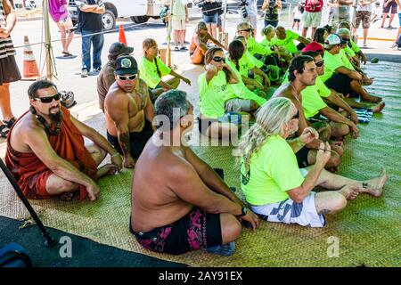 Mo‘okiha O Pi‘ilani: Launch Day Ceremonies: Crew Stock Photo