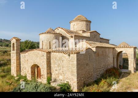 Panayia Kanakaria Monastery Church, Cyprus- diagonal view Stock Photo