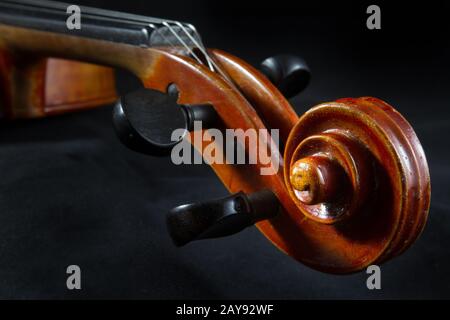Violin close-up Stock Photo