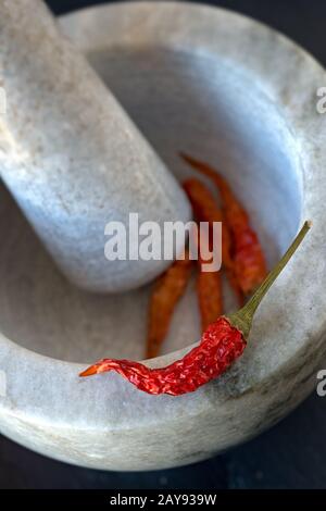 .Dried chilli pepper Stock Photo
