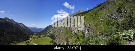 Oytal is a valley in Bavaria, Germany, with many wonderful landscapes Stock Photo