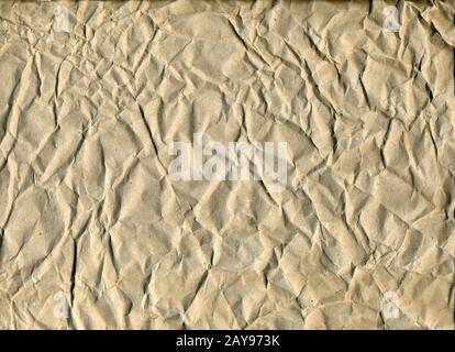 Crumpled Paper Texture Background Stock Photo