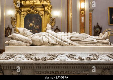 Toledo, Spain - December 16, 2018 : Interior of Doncellas Nobles Church, Toledo, Spain. Stock Photo