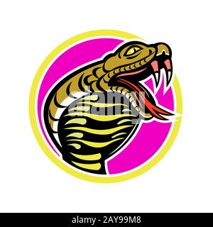 King Cobra Snake Mascot Stock Photo