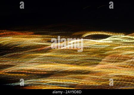 Traces of light Stock Photo