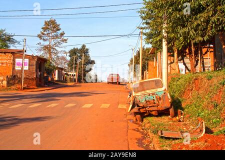 Town Iguazu, Argentina, South America Stock Photo