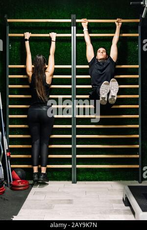 Espalier in the Gym without People Stock Image - Image of train