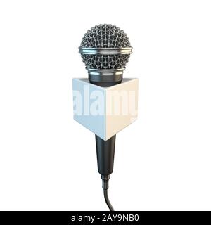 Classic microphone 3D Stock Photo