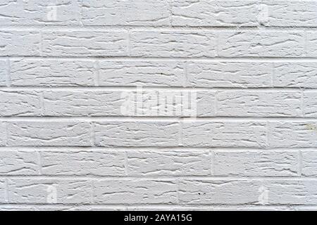 White Brick Wall Texture Background. Vintage Effect. Stock Photo