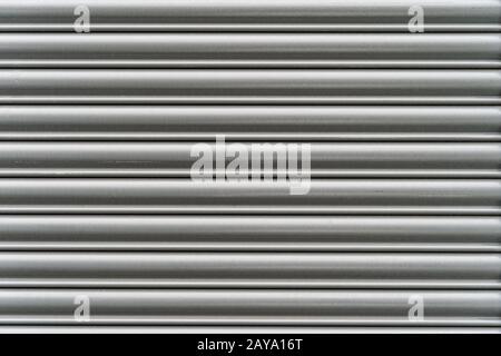 Grunge silver grey metal horizontal lines. High quality texture and background Stock Photo