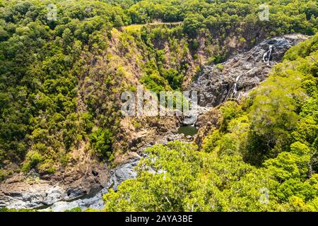 View of the Barron Falls near Kuranda in north Queensland, Australia Stock Photo