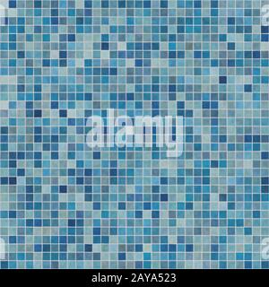 A fragment of wall covered with ceramic tiles Stock Photo