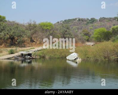 Lake Kariba Sea in Zimbabwe South Africa Stock Photo