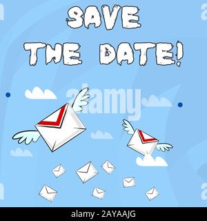 Conceptual hand writing showing Save The Date.... Business photo showcasing remember specific important days or time using calen Stock Photo